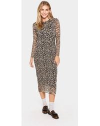Saint Tropez - Iarasz Long Sleeve Mesh Midi Dress - Lyst