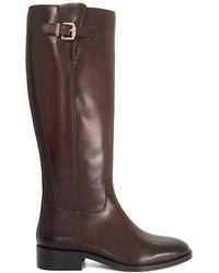 Dune - Wide Fit 'Tali' Leather Knee High Boots - Lyst