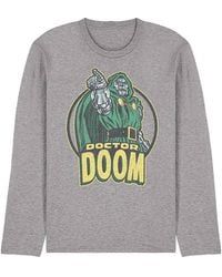 Marvel - Retro Doctor Doom Points Long Sleeve T-Shirt, Athletic Heather - Lyst