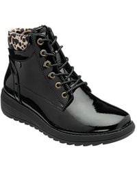 Lotus - 'Abelia' Patent Zip-Up Ankle Boots - Lyst