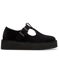 Clarks - Trek Wedge Tbar Suede T Bar Shoes - Lyst