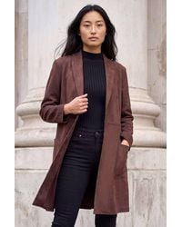 Roman - Petite Faux Suede Pocket Jacket - Lyst