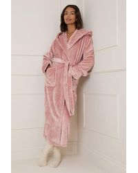 Dorothy Perkins - Velour Hooded Dressing Gown - Lyst