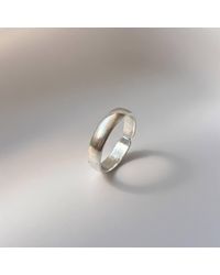 The Colourful Aura - Adjustable Plain Pure Slim Stacking Band Cuff Ring - Lyst