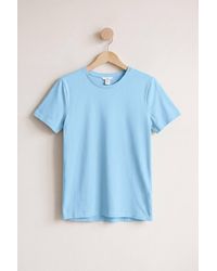 Enorsia - Essential Combed Cotton Short Sleeve Crew Neck T-Shirts - Lyst