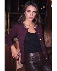 Roman - Petite Faux Pearl Button Cardigan - Lyst