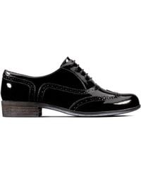 Clarks - Hamble Oak Patent Brogues, Lace Up - Lyst