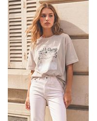 Enorsia - Mix Media Graphic Oversized T-Shirt - Lyst