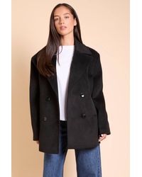 Dorothy Perkins - Relaxed Fit Double Breasted Coat - Lyst