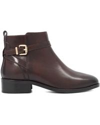 Dune - Wide Fit 'Pali' Leather Ankle Boots - Lyst