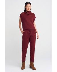 Dilvin - Lurex Knit Jogger Pants - Lyst