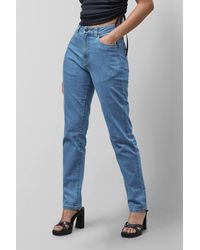 Enorsia - Authentic High Waisted Regular Fit Jeans - Lyst