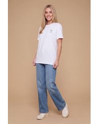 Dorothy Perkins - Dp Hen Champagne Graphic T-Shirt - Lyst