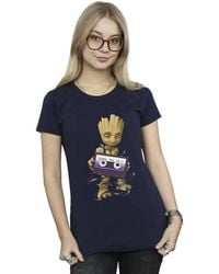 Marvel - Guardians Of The Galaxy Groot Cosmic Tape Cotton T-Shirt - Lyst