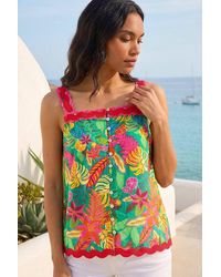 Roman - Floral Ric Rac Cami Top - Lyst