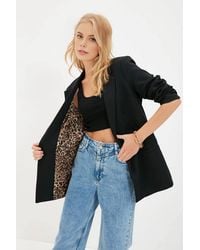 WOVCOR - Single-Breasted Tailored Woven Blazer Jacket - Lyst