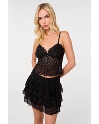 Pink Vanilla - Diamante Lace Cami Top - Lyst