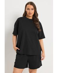 Yours - Sweat T-Shirt & Short Set - Lyst