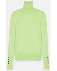 Dilvin - Turtleneck Knit Sweater W/ Buttons - Lyst