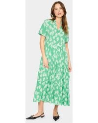 Saint Tropez - Edasz Short Sleeve Maxi Dress - Lyst