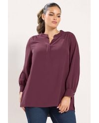Yours - Half Placket Blouse - Lyst