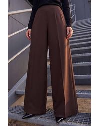 Roman - Petite Wide Leg Ponte Stretch Trouser - Lyst