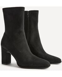 Linzi - District Faux Suede Ankle Boots - Lyst