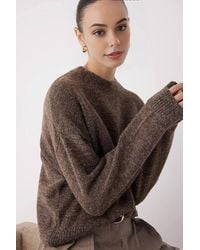 WOVCOR - Alpaca Wool Blend Premium Oversize Knit Sweater - Lyst