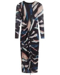 Ted Baker - Ellylou Long Sleeve Round Neck Regular Fit Midi Dress - Lyst