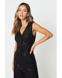 Dorothy Perkins - Sequin Waistcoat - Lyst