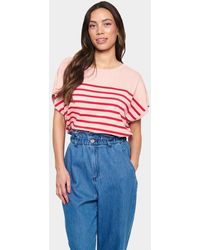 Saint Tropez - Milasz Striped Short Sleeve Pullover - Lyst