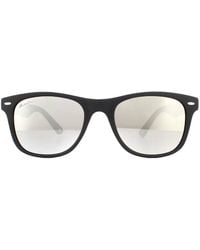 Montana - Rectangle Matte Rubbertouch Mirror Sunglasses - Lyst