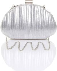 AJVANI - Evening Pleated Satin Prom Party Bag - Lyst