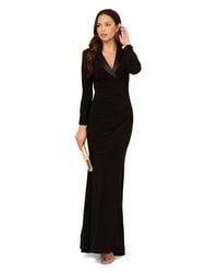 Adrianna Papell - Tuxedo Long Dress - Lyst