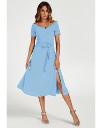 FS Collection - Bardot Midi Dress - Lyst