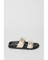 Oasis - Bolivia Double Buckle Footbed Mule Sandals - Lyst