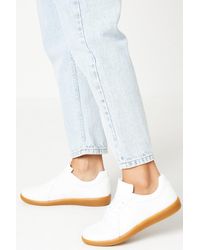 Oasis - Kenny Stripe Detail Lace Up Trainer - Lyst
