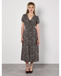 Apricot - Animal Print Midaxi Dress - Lyst