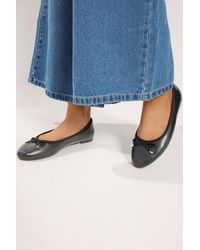 Yours - Faux Leather Ballet Flats - Lyst