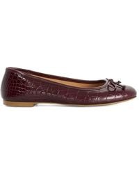 Dune - 'Helenne' Leather Ballet Pumps - Lyst