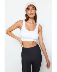 WOVCOR - Seamless Scoop Neck Wide Strap Supportive Sports Bra - Lyst