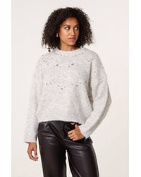 Blue Vanilla - Long Sleeve Round Neck Jumper - Lyst