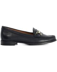 Dune - Wide Fit 'Glenny' Leather Loafers - Lyst