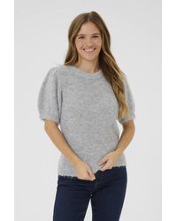 Kaffe - Kaemilie Tie Back Half Sleeves Pullover - Lyst