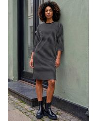 Roman - Stripe Jersey Stretch T-Shirt Dress - Lyst