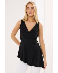 Star by Julien MacDonald - Metal Detail Wrap Top - Lyst