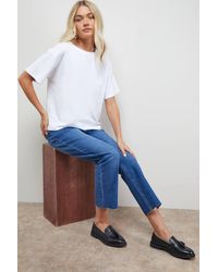Oasis - Bunny Leather Brogue Detail Tassel Loafers - Lyst