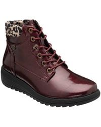 Lotus - 'Abelia' Patent Zip-Up Ankle Boots - Lyst