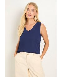 Wallis - Petite V Neck Cami Top - Lyst