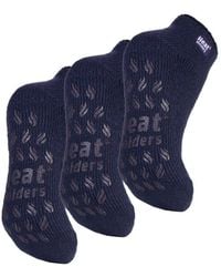 Heat Holders - 3 Pairs Ladies Ankle Fluffy Slipper Socks - Lyst